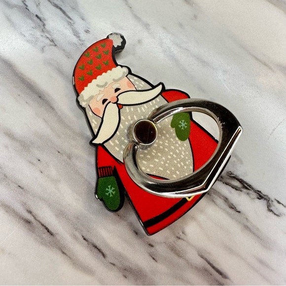 Santa Claus Phone Ring Holder - Picture 3 of 3